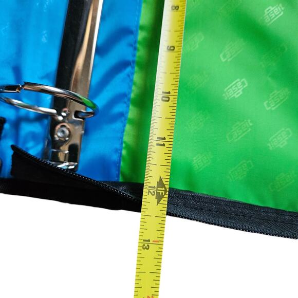 Blemished - Case-It Zip Tab D-252 - Classic Zipper 2" Binder - Neon Blue Green - Picture 6 of 16
